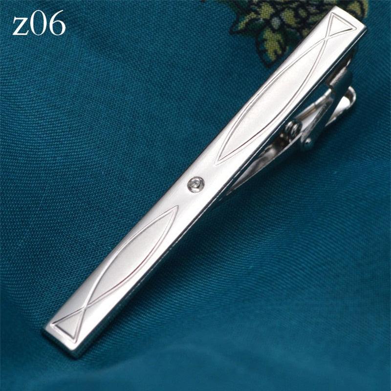 New Metal Silver Color Tie Clip For Men Wedding Necktie Tie Clasp Clip Tie Clips for Men Tie Bar Clip Regular Ties Necktie Wedding Business Tie Pin Clips Gentleman Ties Bar Elegant Men's Accessories