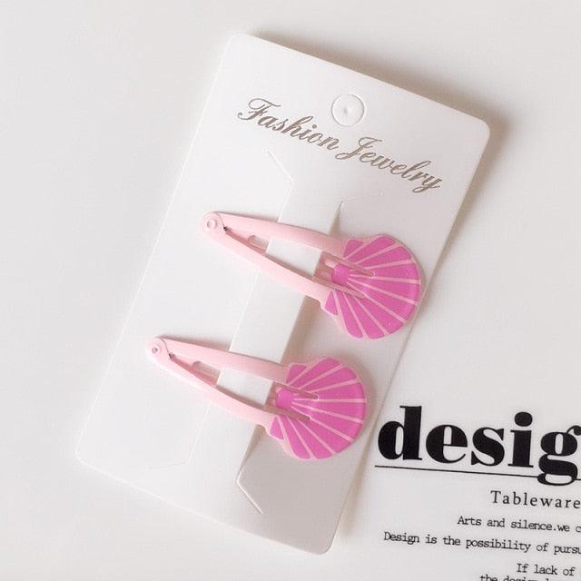 New Printed Cute Cartoon Fruit BB Clips Hairpins Girls Hair Accessories Children Headwear Baby Hair Clips Headdress Gorgeous Hair Accessories For Girls