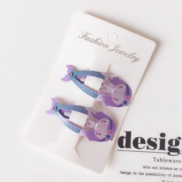 New Printed Cute Cartoon Fruit BB Clips Hairpins Girls Hair Accessories Children Headwear Baby Hair Clips Headdress Gorgeous Hair Accessories For Girls