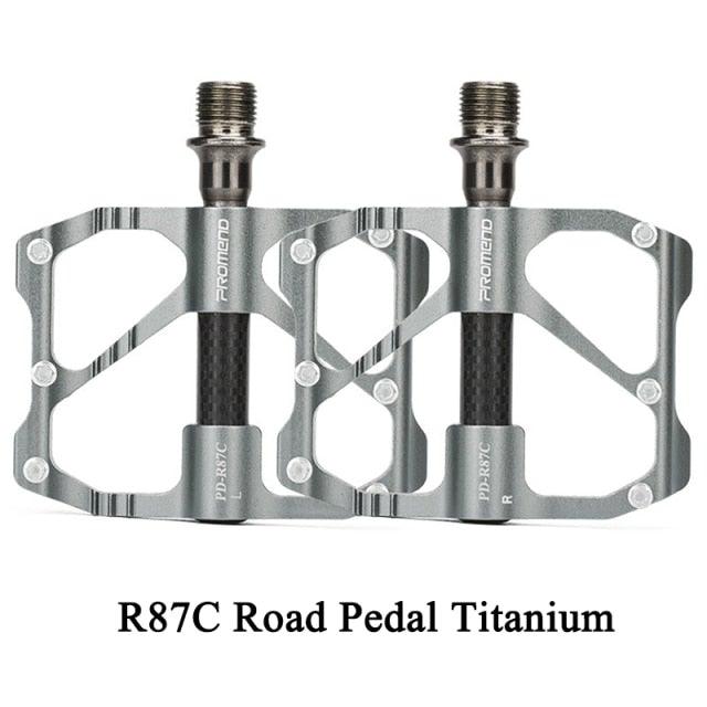 New Road Bike Pedal Non-Slip Ultra-Light Aluminum 3 Ball Bearing Cycling Pedals Mountain Bike Pedals Pedals Aluminum Bicycle Flat Platform Pedals Lightweight Non-Slip Sealed Bearing For Road Mountain