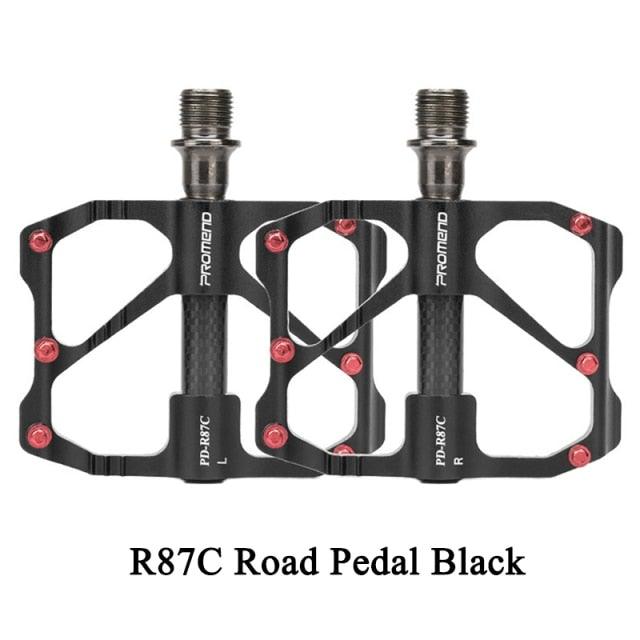 New Road Bike Pedal Non-Slip Ultra-Light Aluminum 3 Ball Bearing Cycling Pedals Mountain Bike Pedals Pedals Aluminum Bicycle Flat Platform Pedals Lightweight Non-Slip Sealed Bearing For Road Mountain