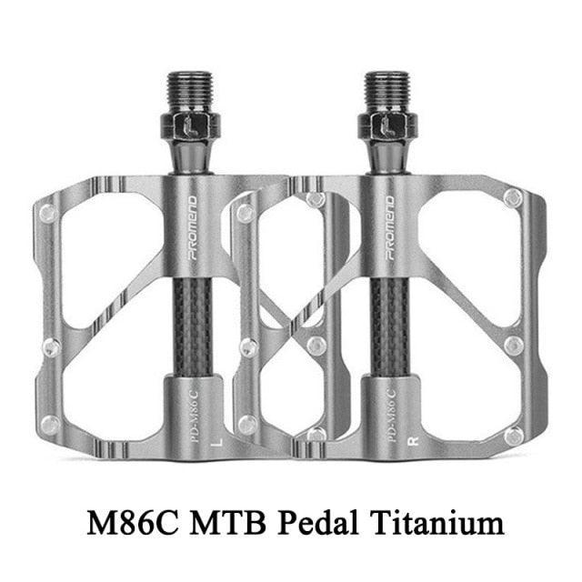 New Road Bike Pedal Non-Slip Ultra-Light Aluminum 3 Ball Bearing Cycling Pedals Mountain Bike Pedals Pedals Aluminum Bicycle Flat Platform Pedals Lightweight Non-Slip Sealed Bearing For Road Mountain