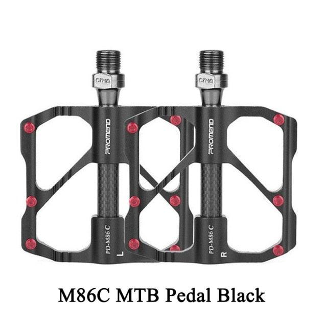 New Road Bike Pedal Non-Slip Ultra-Light Aluminum 3 Ball Bearing Cycling Pedals Mountain Bike Pedals Pedals Aluminum Bicycle Flat Platform Pedals Lightweight Non-Slip Sealed Bearing For Road Mountain