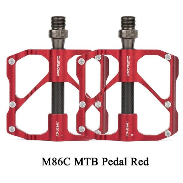 New Road Bike Pedal Non-Slip Ultra-Light Aluminum 3 Ball Bearing Cycling Pedals Mountain Bike Pedals Pedals Aluminum Bicycle Flat Platform Pedals Lightweight Non-Slip Sealed Bearing For Road Mountain