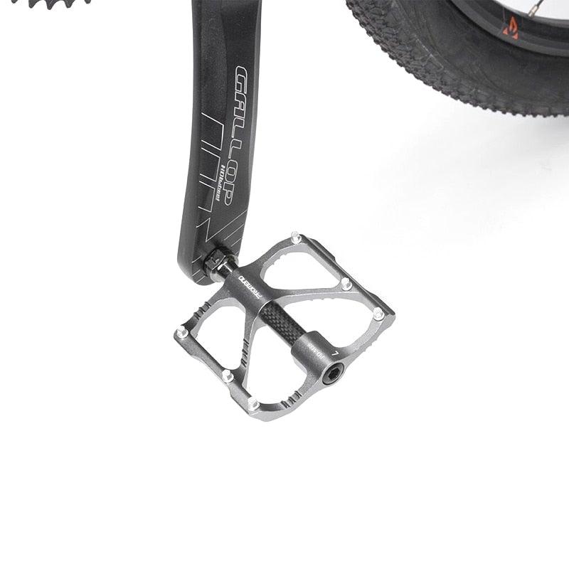 New Road Bike Pedal Non-Slip Ultra-Light Aluminum 3 Ball Bearing Cycling Pedals Mountain Bike Pedals Pedals Aluminum Bicycle Flat Platform Pedals Lightweight Non-Slip Sealed Bearing For Road Mountain