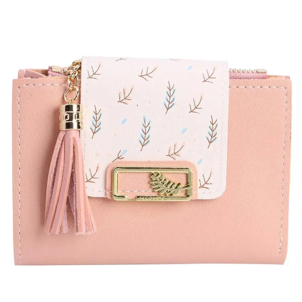 New Short PU Leather Clutch Bags Card Holder Wallet And Small Coin Purse for Women And Girls