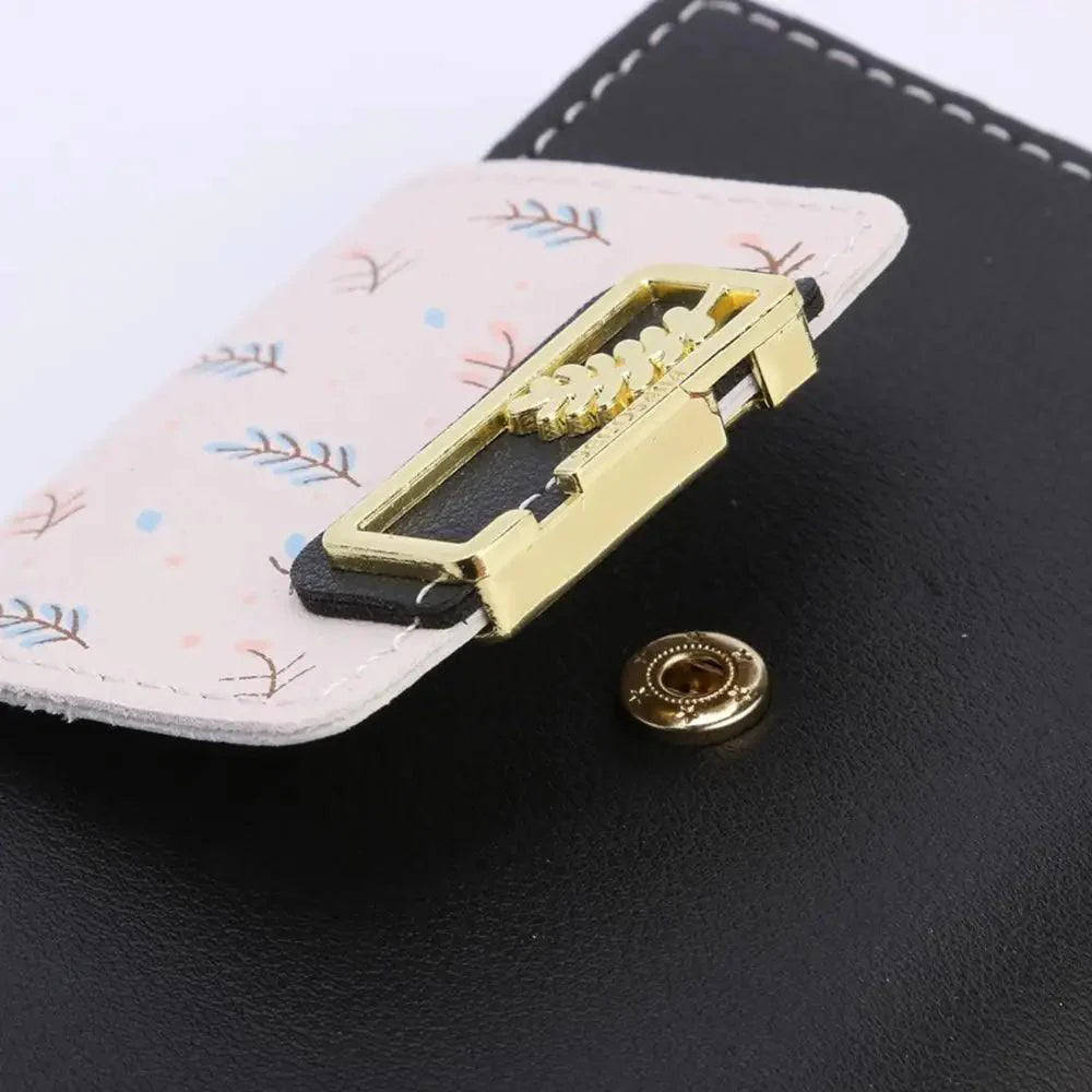 New Short PU Leather Clutch Bags Card Holder Wallet And Small Coin Purse for Women And Girls