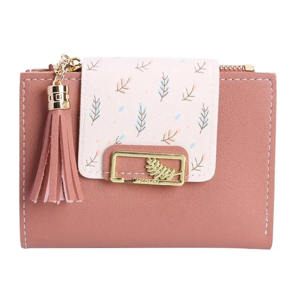 New Short PU Leather Clutch Bags Card Holder Wallet And Small Coin Purse for Women And Girls