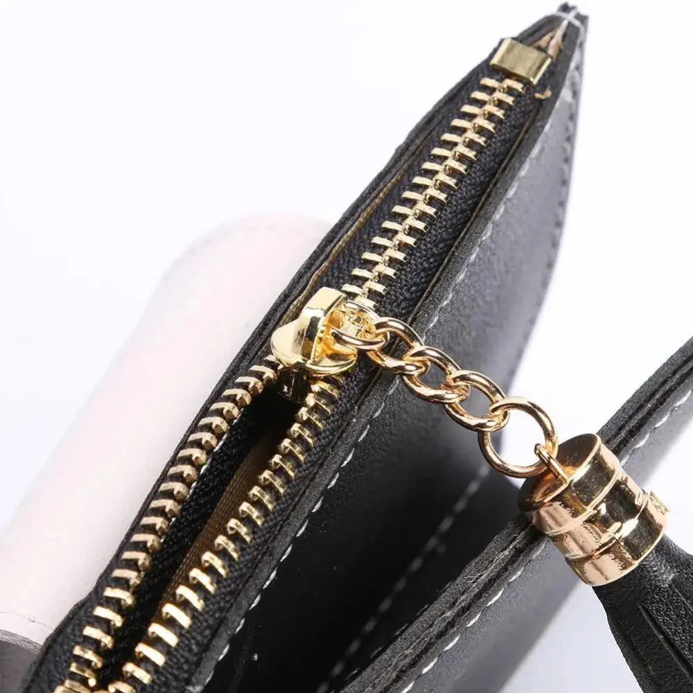 New Short PU Leather Clutch Bags Card Holder Wallet And Small Coin Purse for Women And Girls