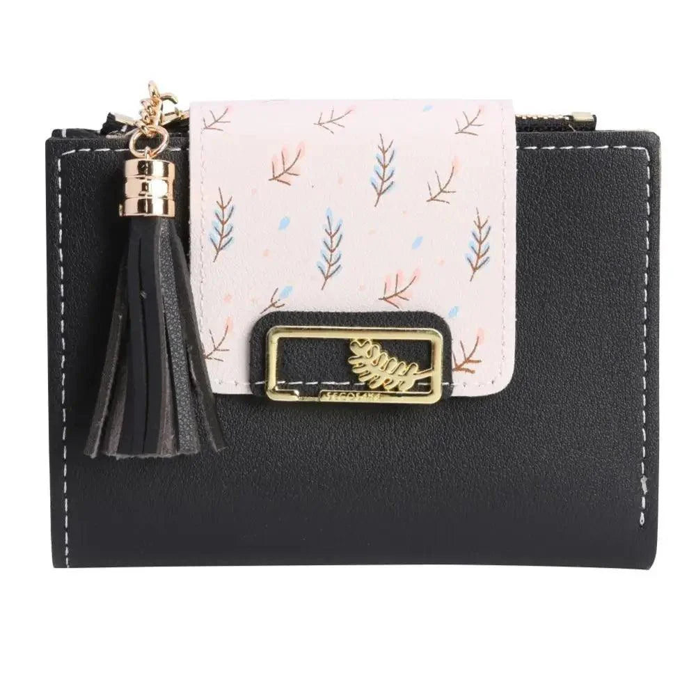 New Short PU Leather Clutch Bags Card Holder Wallet And Small Coin Purse for Women And Girls