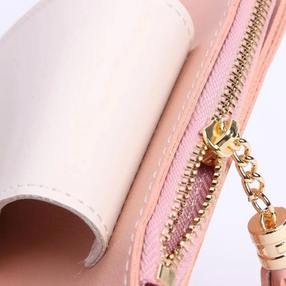New Short PU Leather Clutch Bags Card Holder Wallet And Small Coin Purse for Women And Girls