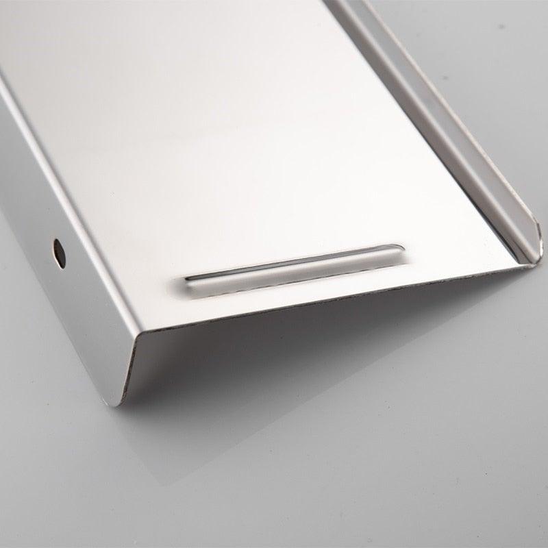 NEW Stainless Steel Toilet Paper Holder BathroomPaper Phone Holder Shelf Towel Roll shelf Accessories Toilet Paper Holder with Phone Shelf Aluminum Bathroom Accessories Tissue Roll Dispenser Storage Rack Wall Mounted Modern Paper Towel Adapter