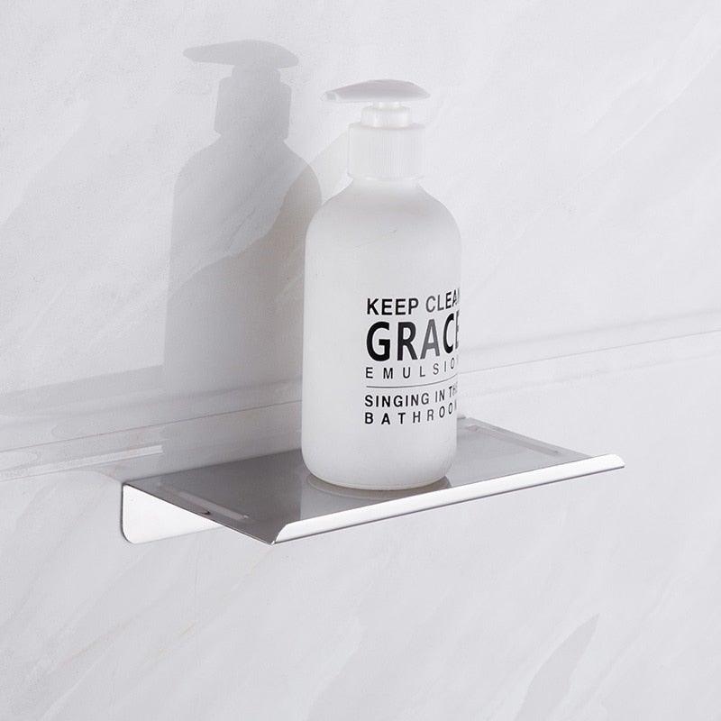 NEW Stainless Steel Toilet Paper Holder BathroomPaper Phone Holder Shelf Towel Roll shelf Accessories Toilet Paper Holder with Phone Shelf Aluminum Bathroom Accessories Tissue Roll Dispenser Storage Rack Wall Mounted Modern Paper Towel Adapter