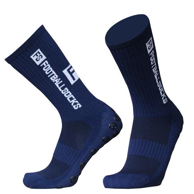 Unisex Cycling Socks Football Socks Round Silicone Suction Cup Grip Anti Slip Soccer Socks Sports Baseball Rugby Socks For Men And Women