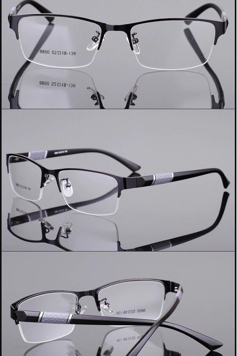 Lightweight Alloy Semi-Rimless Reading Glasses For Men And Women With Quality Half Frame Men Reading Glasses For Men New Retro Eyewear
