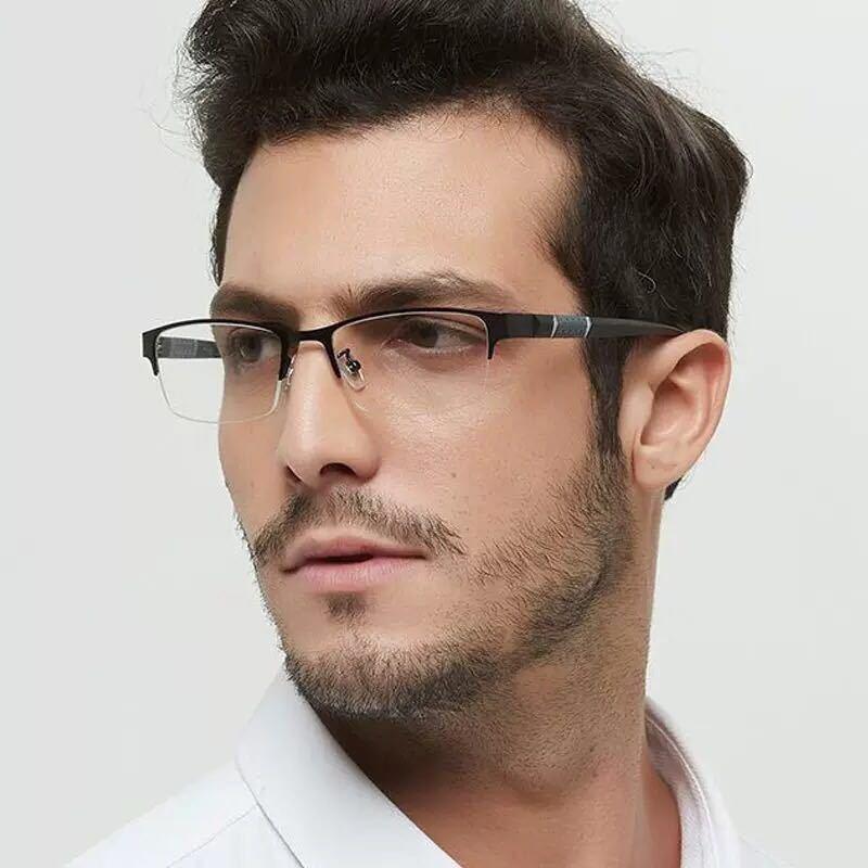 Lightweight Alloy Semi-Rimless Reading Glasses For Men And Women With Quality Half Frame Men Reading Glasses For Men New Retro Eyewear