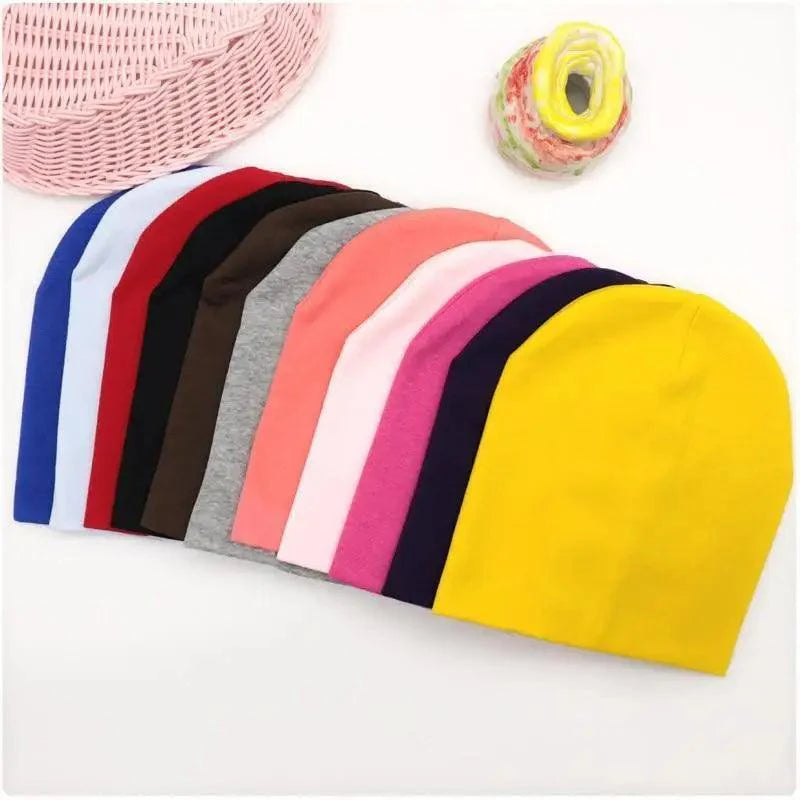 New Trendy Baby Street Dance Hip Hat Cotton Spring Autumn Toddler Cap Scarf For Boys Girls Winter Warm Solid Color Children Hat Men's Winter Hat Warm Orange Yellow Red Blue Black Knitted Casual Hat