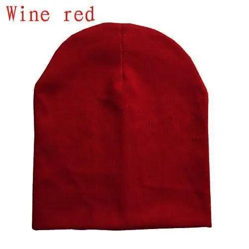 New Trendy Baby Street Dance Hip Hat Cotton Spring Autumn Toddler Cap Scarf For Boys Girls Winter Warm Solid Color Children Hat Men's Winter Hat Warm Orange Yellow Red Blue Black Knitted Casual Hat