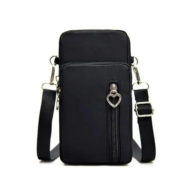 New Trendy Crossbody Zipper Shoulder Bag For Ladies And Girls Multifunction Handbag Wrist Purse For Females