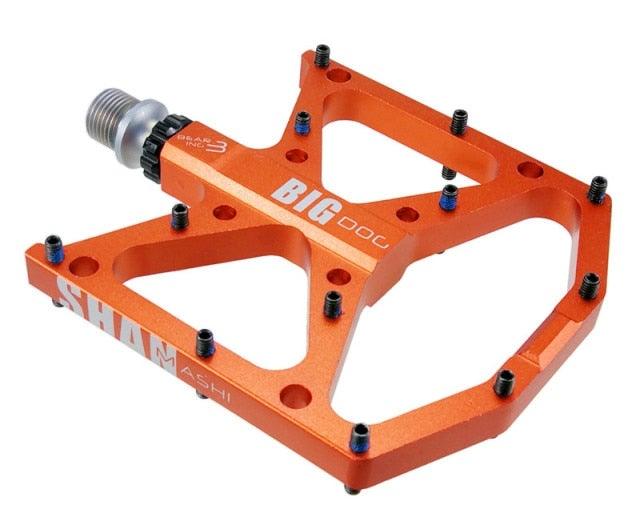 New Ultralight Bicycle Pedals Part Anti-Slip Aluminum Body Road Flat Foot Cycling Sealed 3 Bearing Mountain Bike Pedal Mountain Bike Pedals, Ultra Strong Machined Bicycle Flat Alloy Pedals Non-Slip