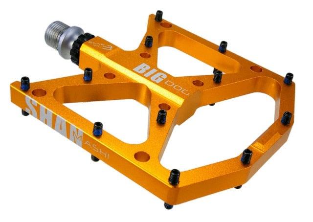 New Ultralight Bicycle Pedals Part Anti-Slip Aluminum Body Road Flat Foot Cycling Sealed 3 Bearing Mountain Bike Pedal Mountain Bike Pedals, Ultra Strong Machined Bicycle Flat Alloy Pedals Non-Slip