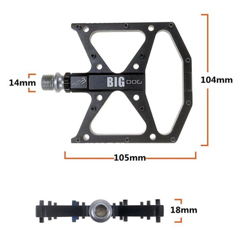 New Ultralight Bicycle Pedals Part Anti-Slip Aluminum Body Road Flat Foot Cycling Sealed 3 Bearing Mountain Bike Pedal Mountain Bike Pedals, Ultra Strong Machined Bicycle Flat Alloy Pedals Non-Slip