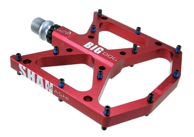 New Ultralight Bicycle Pedals Part Anti-Slip Aluminum Body Road Flat Foot Cycling Sealed 3 Bearing Mountain Bike Pedal Mountain Bike Pedals, Ultra Strong Machined Bicycle Flat Alloy Pedals Non-Slip