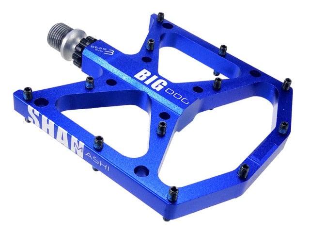 New Ultralight Bicycle Pedals Part Anti-Slip Aluminum Body Road Flat Foot Cycling Sealed 3 Bearing Mountain Bike Pedal Mountain Bike Pedals, Ultra Strong Machined Bicycle Flat Alloy Pedals Non-Slip