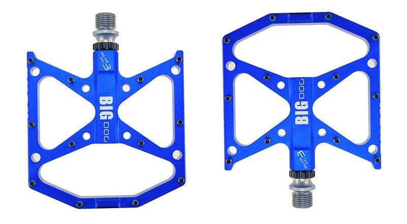 New Ultralight Bicycle Pedals Part Anti-Slip Aluminum Body Road Flat Foot Cycling Sealed 3 Bearing Mountain Bike Pedal Mountain Bike Pedals, Ultra Strong Machined Bicycle Flat Alloy Pedals Non-Slip
