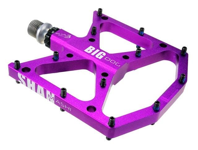 New Ultralight Bicycle Pedals Part Anti-Slip Aluminum Body Road Flat Foot Cycling Sealed 3 Bearing Mountain Bike Pedal Mountain Bike Pedals, Ultra Strong Machined Bicycle Flat Alloy Pedals Non-Slip