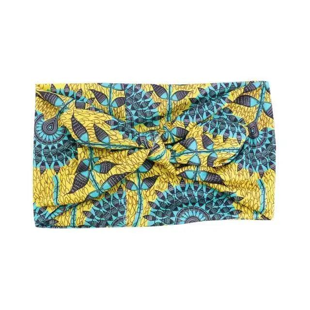 New Vintage African Print Stretch Bandana Head Wrap Long Scarf satin Floral Women Party Turban Headwear Cap Hair Accessories