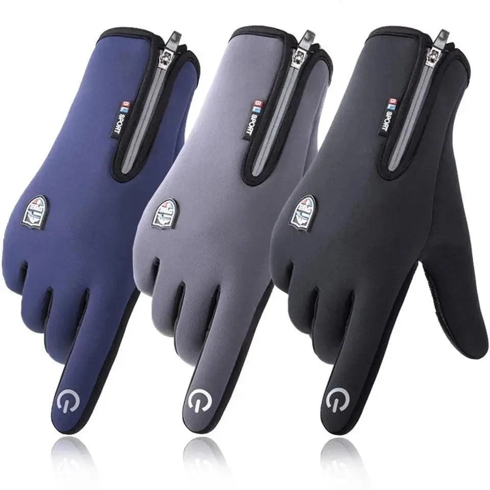New Warm Winter Fishing Gloves For Winter Waterproof Windproof Breathable Full Finger Non Slip Outdoor Fishing Gloves Winter Touch Screen Running Gloves Thin Thermal Gloves Cycling Gloves