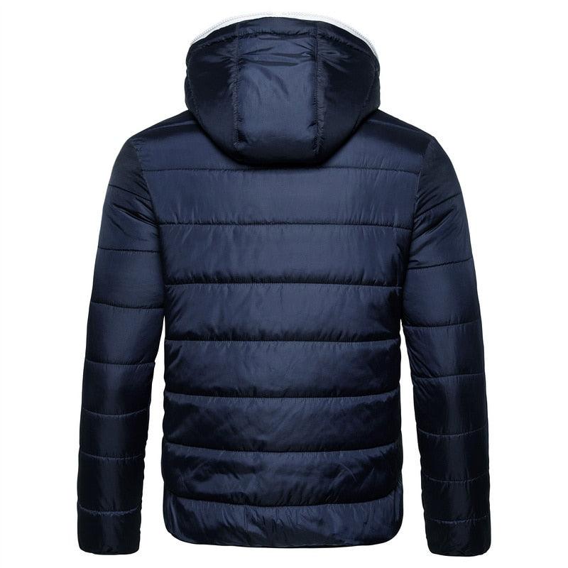New Waterproof Winter Jacket Men Hooded Warm Autumn Jacket Windproof Hooded Men Blue Comfortable Men's Jackets Lightweight Hiking Jackets For Ski Winter Coat