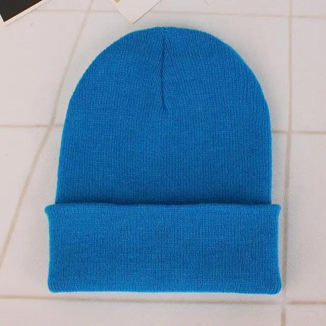 New Winter Hats for Women Men Beanies Knitted Solid Cool Hat Girls Autumn Female Beanie Warm Bonnet Casual Cap For Winter Knitted Autumn Winter Cap Warm Elastic Winter Women and Men Hat
