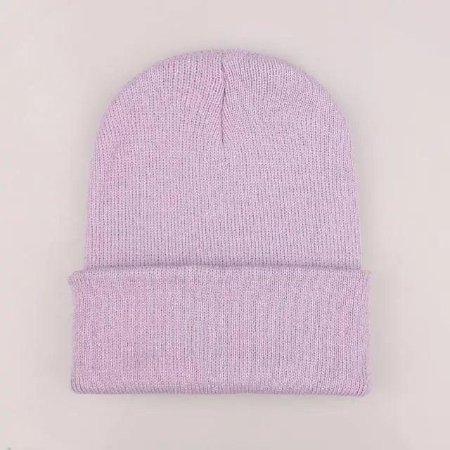 New Winter Hats for Women Men Beanies Knitted Solid Cool Hat Girls Autumn Female Beanie Warm Bonnet Casual Cap For Winter Knitted Autumn Winter Cap Warm Elastic Winter Women and Men Hat