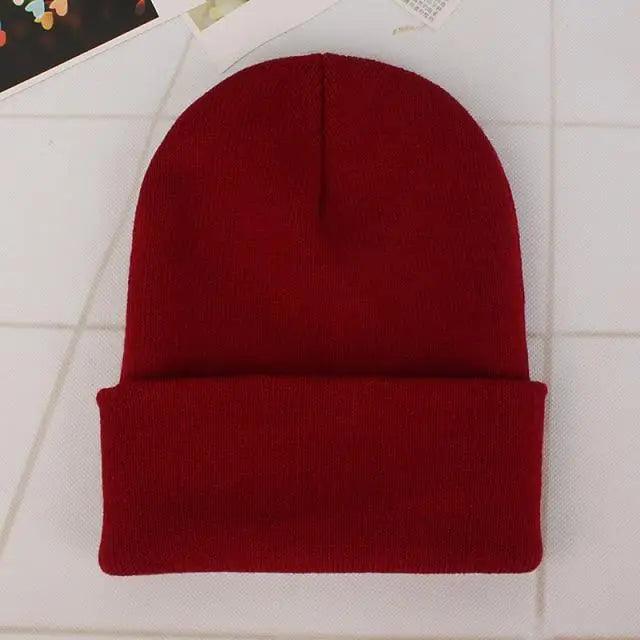 New Winter Hats for Women Men Beanies Knitted Solid Cool Hat Girls Autumn Female Beanie Warm Bonnet Casual Cap For Winter Knitted Autumn Winter Cap Warm Elastic Winter Women and Men Hat