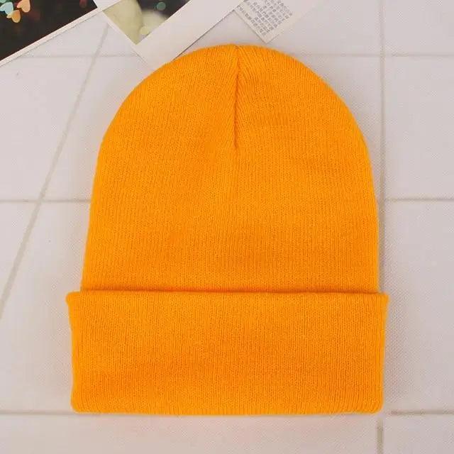 New Winter Hats for Women Men Beanies Knitted Solid Cool Hat Girls Autumn Female Beanie Warm Bonnet Casual Cap For Winter Knitted Autumn Winter Cap Warm Elastic Winter Women and Men Hat