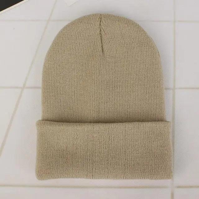 New Winter Hats for Women Men Beanies Knitted Solid Cool Hat Girls Autumn Female Beanie Warm Bonnet Casual Cap For Winter Knitted Autumn Winter Cap Warm Elastic Winter Women and Men Hat