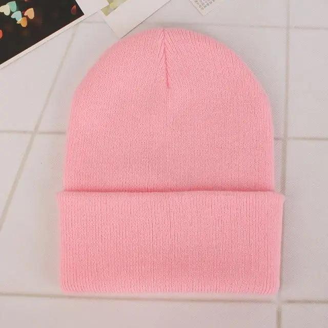 New Winter Hats for Women Men Beanies Knitted Solid Cool Hat Girls Autumn Female Beanie Warm Bonnet Casual Cap For Winter Knitted Autumn Winter Cap Warm Elastic Winter Women and Men Hat