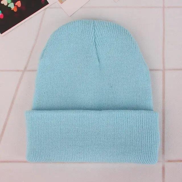New Winter Hats for Women Men Beanies Knitted Solid Cool Hat Girls Autumn Female Beanie Warm Bonnet Casual Cap For Winter Knitted Autumn Winter Cap Warm Elastic Winter Women and Men Hat