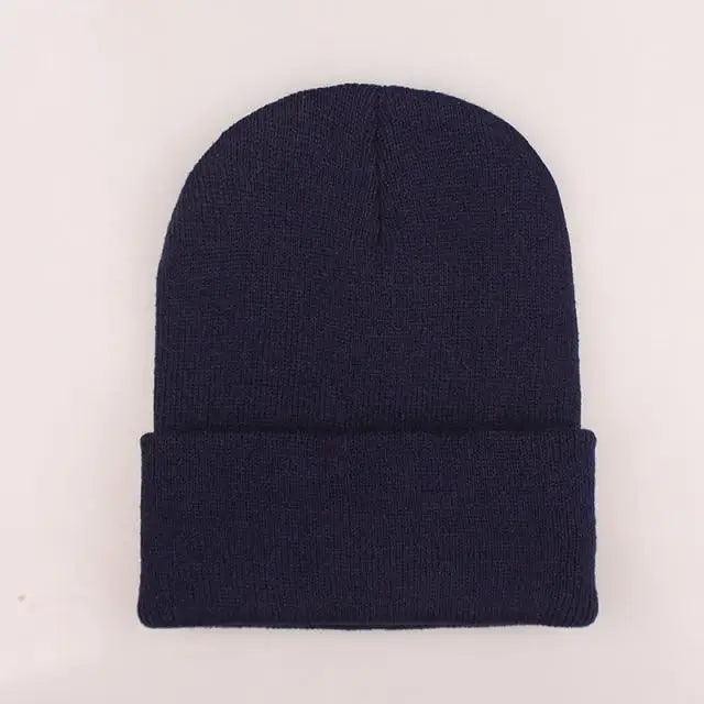 New Winter Hats for Women Men Beanies Knitted Solid Cool Hat Girls Autumn Female Beanie Warm Bonnet Casual Cap For Winter Knitted Autumn Winter Cap Warm Elastic Winter Women and Men Hat