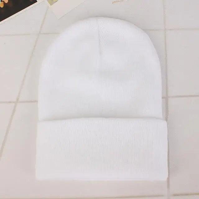 New Winter Hats for Women Men Beanies Knitted Solid Cool Hat Girls Autumn Female Beanie Warm Bonnet Casual Cap For Winter Knitted Autumn Winter Cap Warm Elastic Winter Women and Men Hat