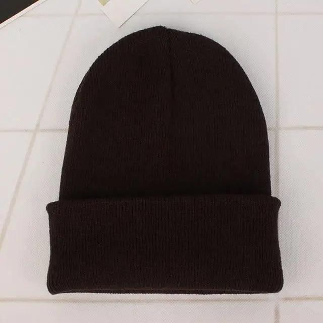New Winter Hats for Women Men Beanies Knitted Solid Cool Hat Girls Autumn Female Beanie Warm Bonnet Casual Cap For Winter Knitted Autumn Winter Cap Warm Elastic Winter Women and Men Hat
