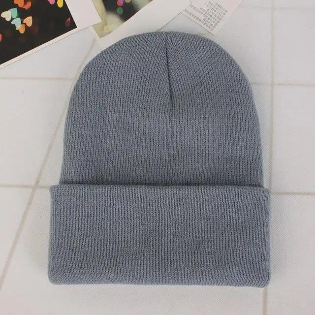 New Winter Hats for Women Men Beanies Knitted Solid Cool Hat Girls Autumn Female Beanie Warm Bonnet Casual Cap For Winter Knitted Autumn Winter Cap Warm Elastic Winter Women and Men Hat