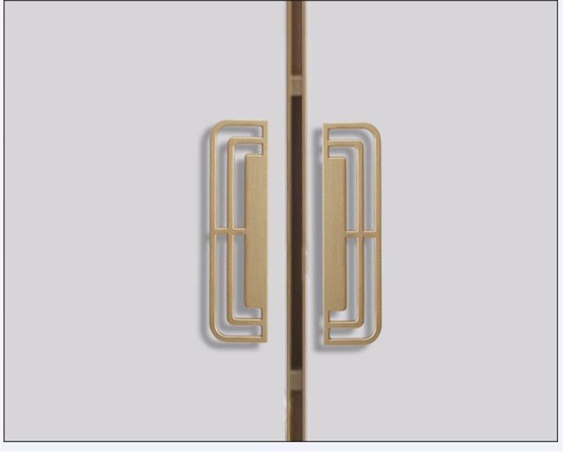 New Zinc Alloy Modern Style Bedroom Cabinet Furniture Door Handle Imitation Copper Antique Furniture Closet Door Knob Cabinet Furniture Door Handle Imitation Copper Antique Furniture Closet Door Knobs 2.2CM