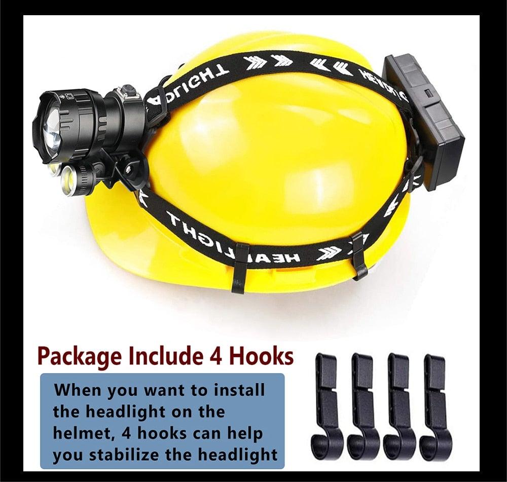 Newest Waterproof XHP199 16-Core Super Bright Powerful Lantern Headlamp XHP110 LED USB Flashlight XHP50 Headlight Rechargeable 18650 Zoom Torch Light