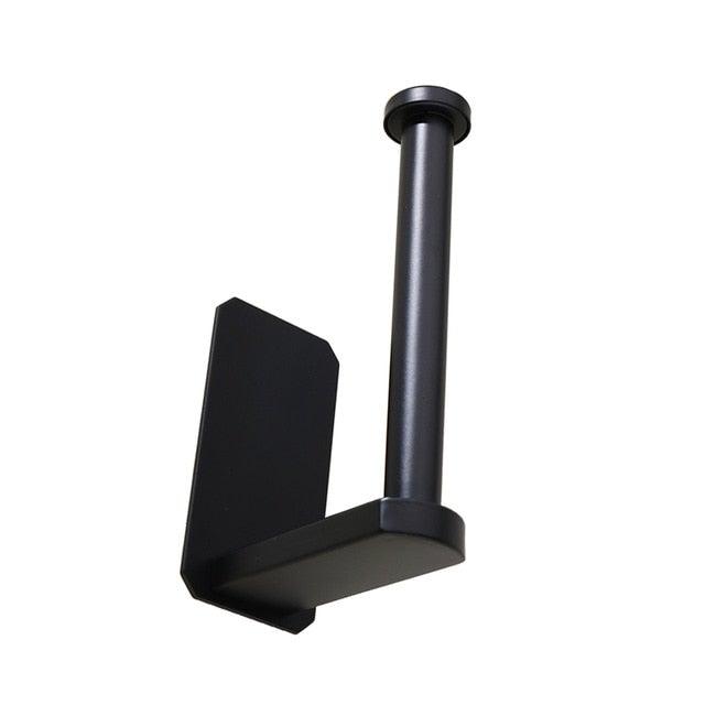 No-Drill Self Adhesive Toilet Paper Holder Stainless Steel Bathroom Kitchen Roll Paper Accessory Tissue Towel Rack Metal Holders Toilet Tissue Roll Holders Dispenser And Hangers Wall Mounted For Bathroom Kitchen Stainless Steel Modern Square Style