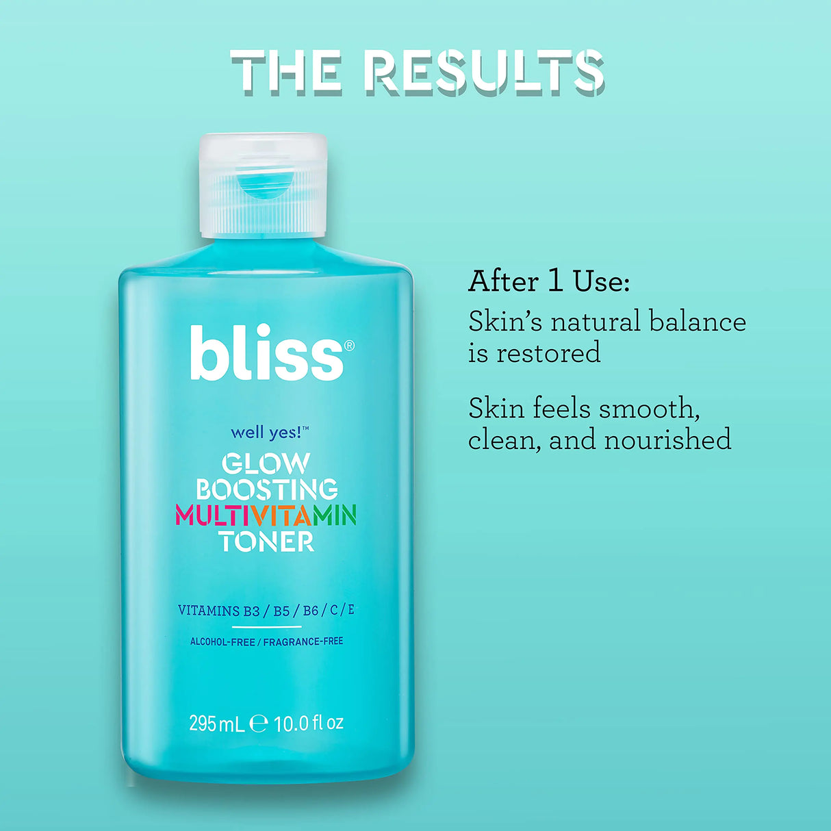 Bliss Well Yes Hydrating Toner with Vitamin B3, B5, B6, C & E - Brightens, Soothes, and Balances Skin - Alcohol-Free, Ideal for Sensitive & Oily Skin Glow Boosting Toner