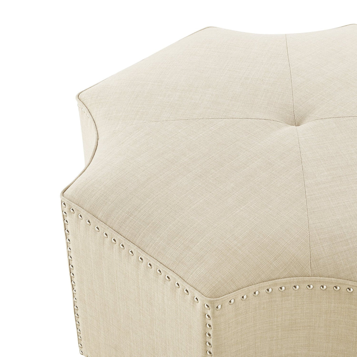 Fiorella Linen Cocktail Ottoman