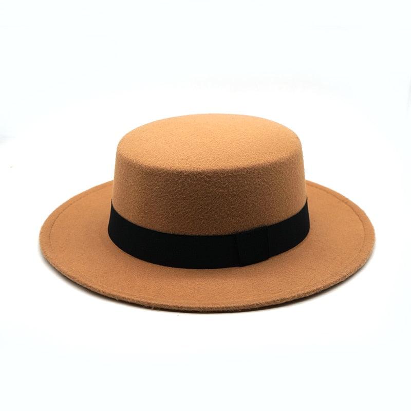 One Size Winter Autumn Cotton Women Men Fedoras Lady Retro Wide Brim Hat Belt Fedora Hat Top Lightweight Caps Everyday Wear Hats Summer Sun Hat